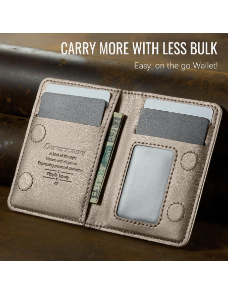 Cartera Magnética Defencase para iPhone 16/15/14/13/12, Titanio