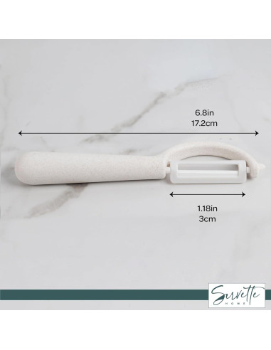 Peladores de Frutas y Verduras Servette Home - Cuchillas Cerámica y Acero Inoxidable