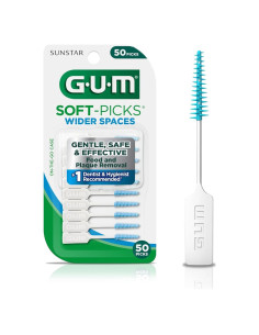 GUM Soft-Picks Palillos Dentales para Espacios Amplios 50 Unidades