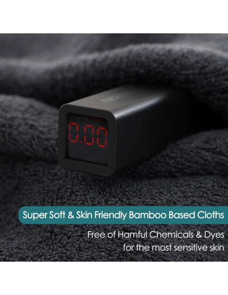 Toallas de cara reutilizables Jeffsun 33x33 cm 6 paquetes gris