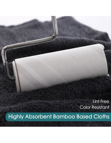 Toallas de cara reutilizables Jeffsun 33x33 cm 6 paquetes gris