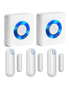 Alarmas Inalámbricas de Puerta YisTech - 3 Sensores 2 Receptores