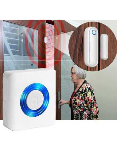 Alarmas Inalámbricas de Puerta YisTech - 3 Sensores 2 Receptores