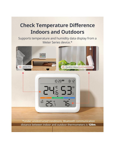 Higrómetro y Termómetro Digital SwitchBot Meter Pro - Control App Bluetooth