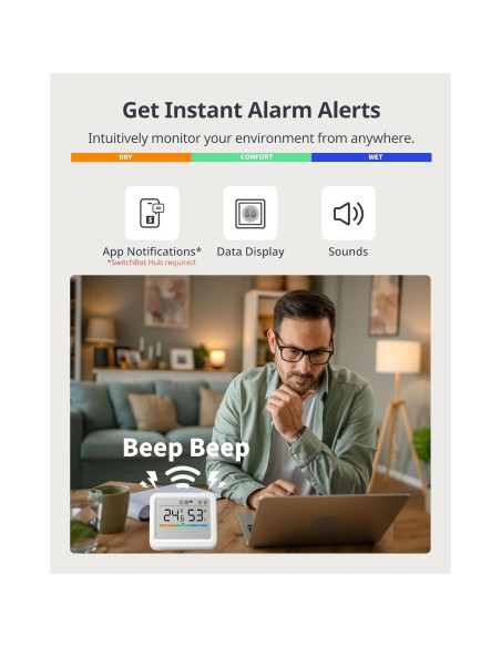 Higrómetro y Termómetro Digital SwitchBot Meter Pro - Control App Bluetooth