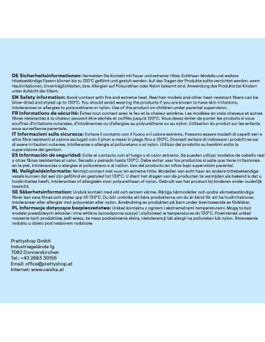 Anillo de cabello CAISHA negro DK3 para peinados recogidos