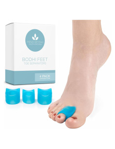 Separadores de Dedos Mind Bodhi 4-Pack - Alivio Juanetes Azul