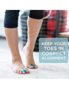 Separadores de Dedos Mind Bodhi 4-Pack - Alivio Juanetes Azul 2