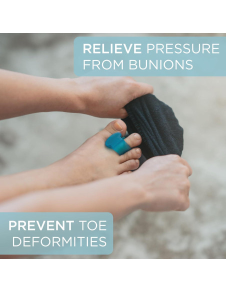 Separadores de Dedos Mind Bodhi 4-Pack - Alivio Juanetes Azul