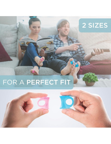 Separadores de Dedos Mind Bodhi 4-Pack - Alivio Juanetes Azul