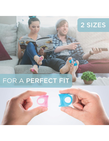 Separadores de Dedos Mind Bodhi 4-Pack - Alivio Juanetes Azul