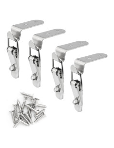 4 Cerraduras de Capó de Acero Inoxidable 90 Grados ITROLLE