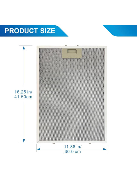 Paquete de 2 Filtros de Campana Kioozsy BPPFA30 Aluminio Paquete de 2 Filtros de Campana Kioozsy BPPFA30 Aluminio