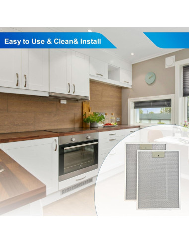 Paquete de 2 Filtros de Campana Kioozsy BPPFA30 Aluminio