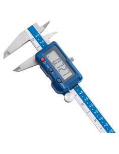 Calibrador Digital Dasqua 150mm, Acero Inoxidable, Pantalla LCD