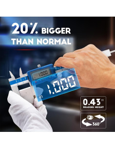 Calibrador Digital Dasqua 150mm, Acero Inoxidable, Pantalla LCD 2