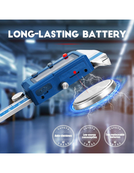 Calibrador Digital Dasqua 150mm, Acero Inoxidable, Pantalla LCD