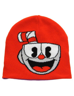 Gorro Reversible Cuphead Unisex Adulto Disfraces Divertidos