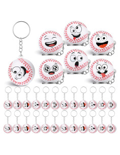 30 Llaveros de Pelotas de Estrés de Béisbol Arrowbash