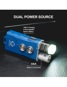 Linterna RovyVon E1 Mini EDC 700 Lúmenes Recargable USB-C 2