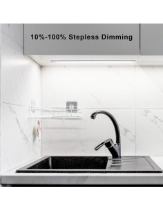 Iluminación LED Bajo Gabinete JUSJUBR 38.1 cm Regulable 6500K 2