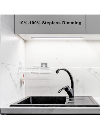 Iluminación LED Bajo Gabinete JUSJUBR 38.1 cm Regulable 6500K