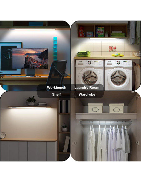 Iluminación LED Bajo Gabinete JUSJUBR 38.1 cm Regulable 6500K