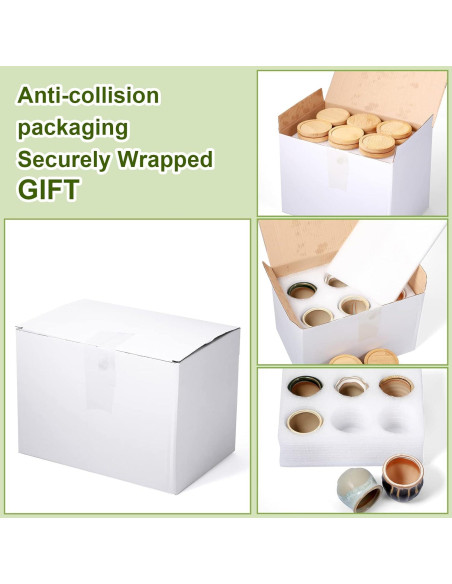 12 Macetas Cerámicas para Suculentas Remerry 2.5" con Drenaje