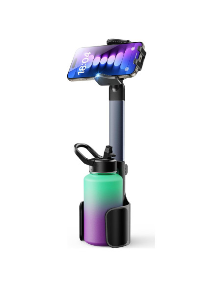 Soporte para Teléfono Móvil y Portavasos TAZENI 2 en 1