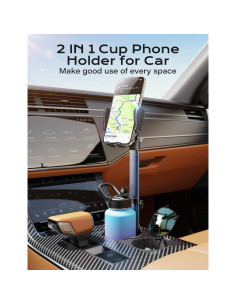 Soporte para Teléfono Móvil y Portavasos TAZENI 2 en 1 2