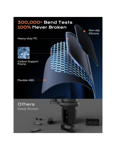 Soporte para Teléfono Móvil y Portavasos TAZENI 2 en 1