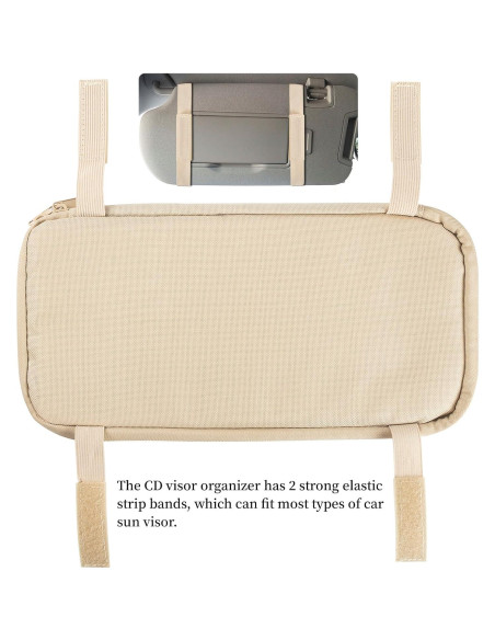 Soporte de CD para coche alavisxf xx con 12 fundas y bolsillo
