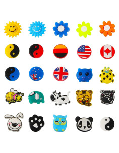 Amortiguadores de Vibración para Raquetas de Tenis Chalyna - 25 Piezas de Silicona