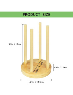 Organizador de Pesas de Vidrio Artcome - Soporte Compacto 1pc 2