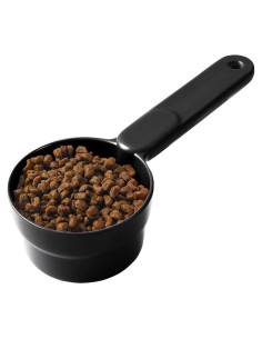Cuchara Medidora de Comida para Mascotas Joyinjojo 1 Taza Negra