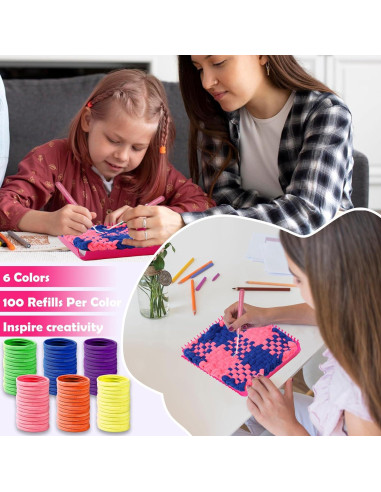 180 Anillos de Telar Multicolor DLUGOPIS para Agarradores