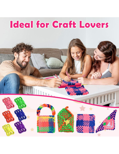 180 Anillos de Telar Multicolor DLUGOPIS para Agarradores