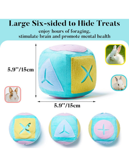 Juguete de Forrajeo para Conejos Jevnd con Campana 15cm