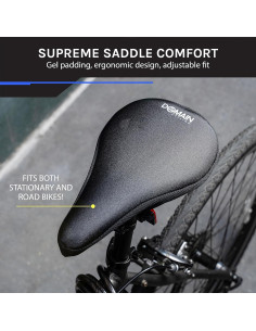 Cojín de Asiento de Gel Domain Cycling 26.7x17.8cm Antideslizante 2