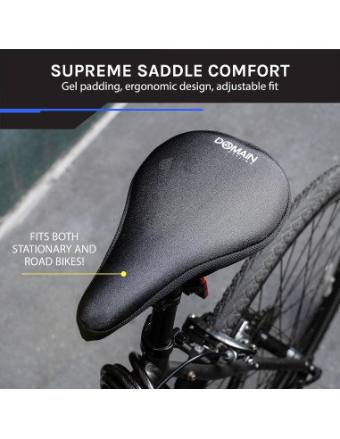Cojín de Asiento de Gel Domain Cycling 26.7x17.8cm Antideslizante