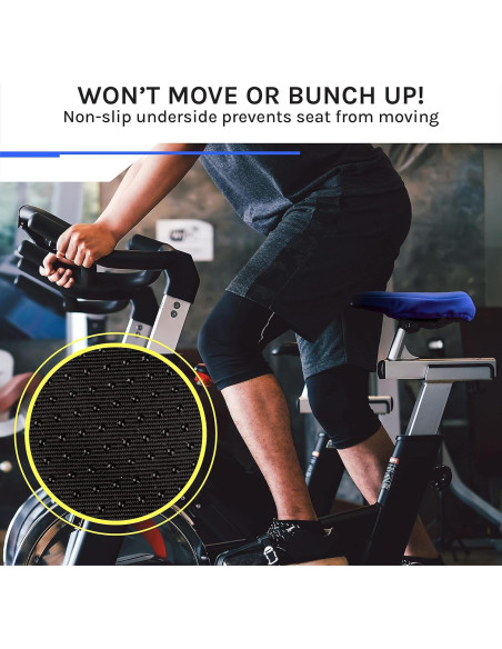 Cojín de Asiento de Gel Domain Cycling 26.7x17.8cm Antideslizante