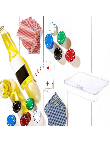 12 Mini Contenedores de Almacenamiento Plástico MFDSJ 11.4x8.6 cm