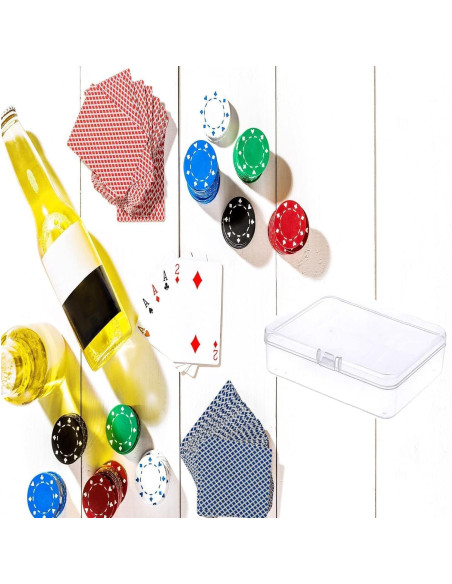 12 Mini Contenedores de Almacenamiento Plástico MFDSJ 11.4x8.6 cm