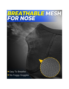 Mascarilla Balaclava Transpirable 3-en-1 UV Negra para Hombres 2