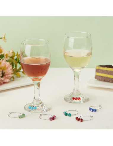 Marcadores de Copas de Vino Acrílico BENECREAT 24 Pcs