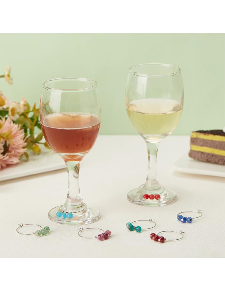 Marcadores de Copas de Vino Acrílico BENECREAT 24 Pcs