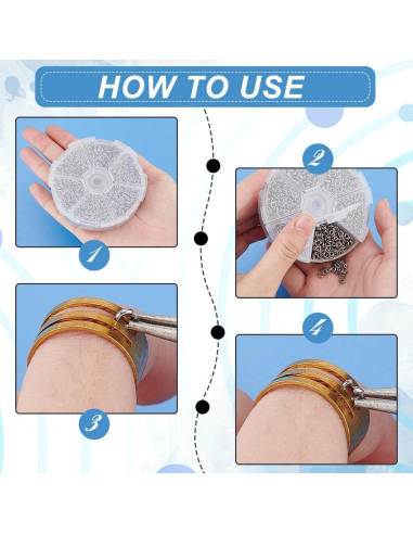 Anillos de Salto Abiertos PH PandaHall 4mm Acero Inoxidable 2400pcs