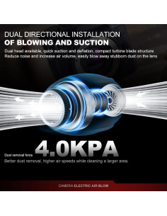 Soplador de aire eléctrico LYNCA con 4 boquillas para limpieza 2