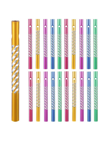 Tuberías de Campanas de Viento Toddmomy 50pcs Aluminio Color Aleatorio
