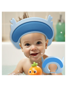 Gorro de ducha para bebés Thcbme ciervo azul ajustable